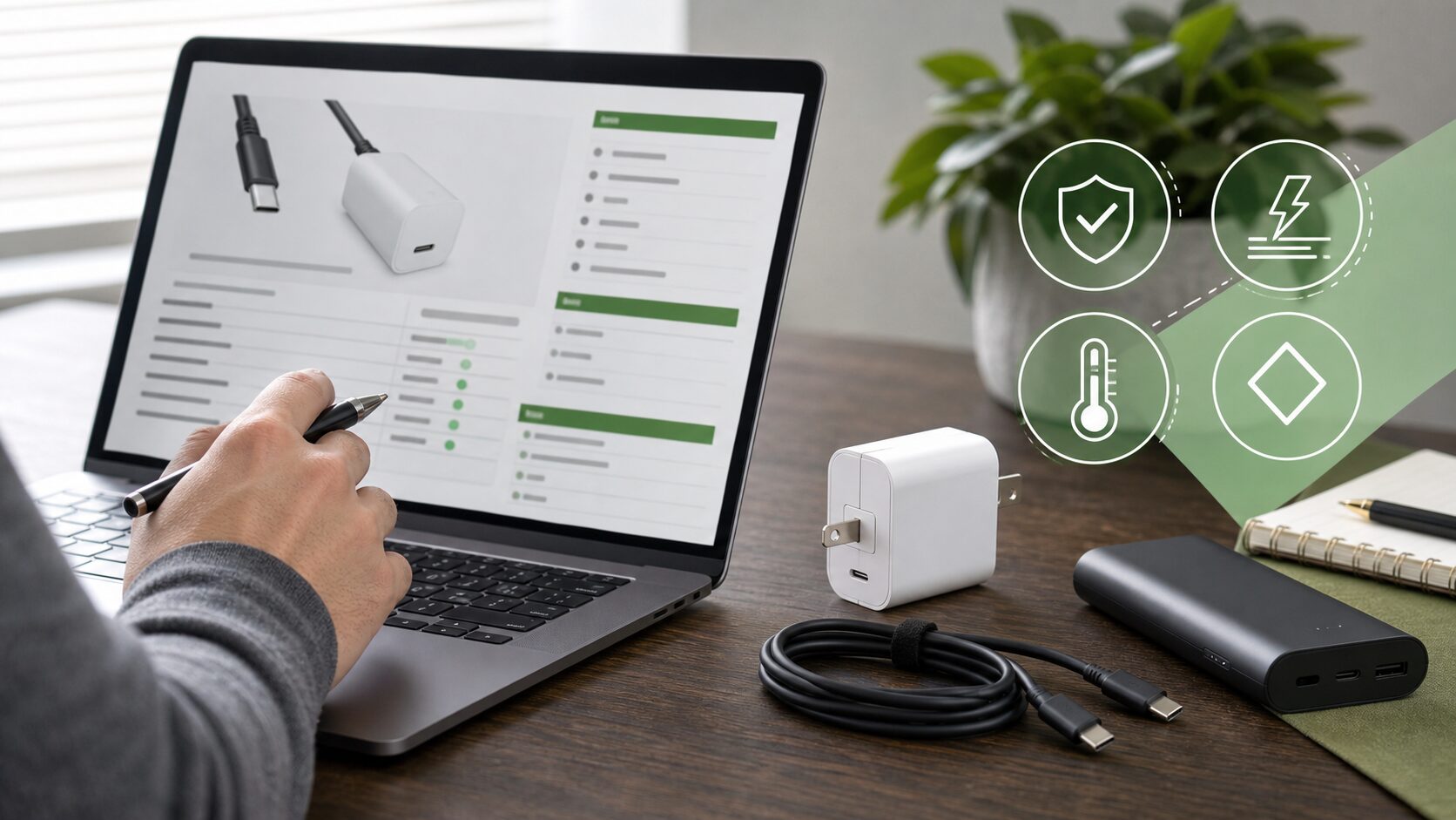 UGREEN製品の仕様や保証を購入前に確認するイメージ
