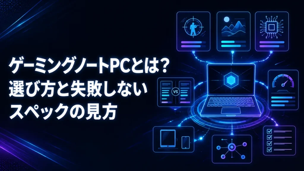 ゲーミングノートPCとは？選び方と失敗しないスペックの見方 アイキャッチ